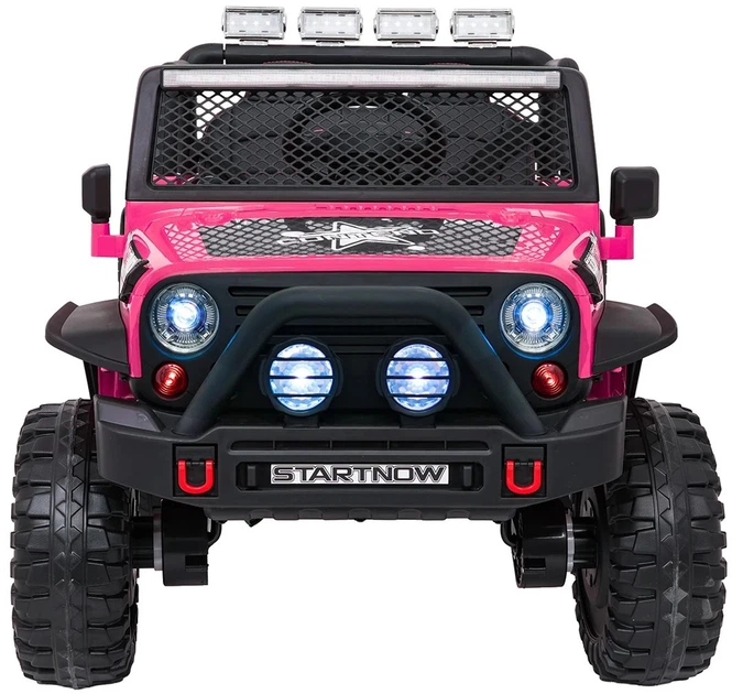 Samochód elektryczny dla dzieci Jeep Beast 1-osobowy Różowy (5903864960068) - obraz 2