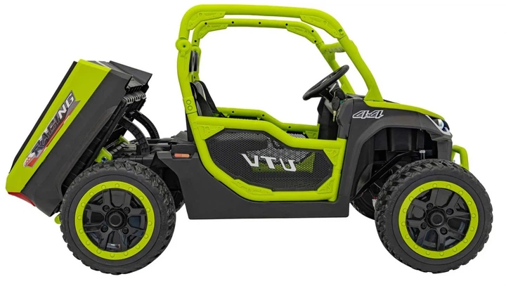 Samochód elektryczny dla dzieci Farmer Truck UTV Racing 2-osobowy Zielony (5903864944051) - obraz 6