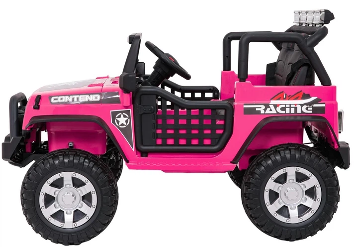 Samochód elektryczny dla dzieci Jeep Beast 1-osobowy Różowy (5903864960068) - obraz 3