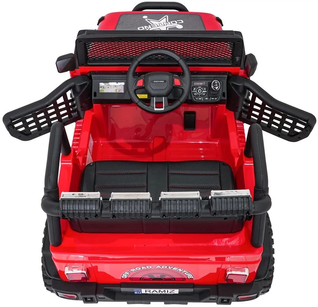 Samochód elektryczny dla dzieci Jeep Beast 1-osobowy Czerwony (5903864960037) - obraz 5