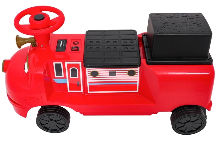 Parowoz elektryczny dla dzieci Stacyjkowo Wilson 2-osobowy Czerwony (5903864960259) - obraz 4