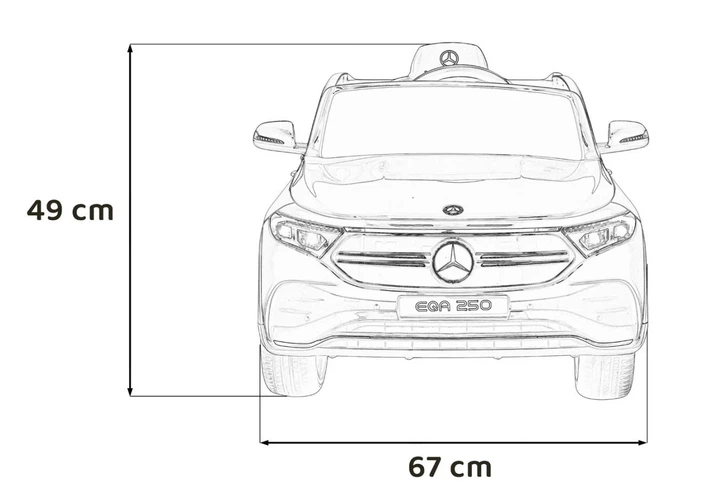 Samochód elektryczny dla dzieci Mercedes-Benz EQA 250 1-osobowy Biały (5903864983197) - obraz 6
