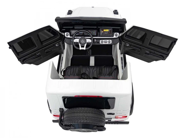 Samochód elektryczny dla dzieci Mercedes-Benz G63 AMG XXL 2-osobowy Biały (5903864942538) - obraz 5