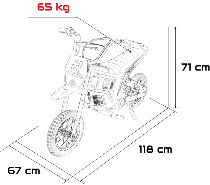 Motor elektryczny dla dzieci RZ56 Max 1-osobowy Różowy (5903864960198) - obraz 6