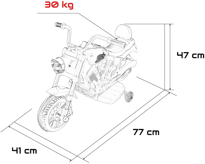 Motor elektryczny dla dzieci Star 1-osobowy Różowy (5903864960082) - obraz 7