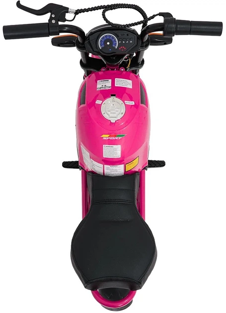 Motor elektryczny dla dzieci Supermoto 1-osobowy Różowy (5903864960891) - obraz 5