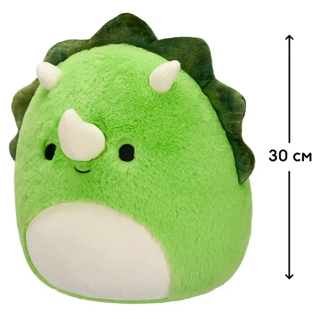 Мягкая игрушка Squishmallows Трицератопс Тристан 30 см (SQCR06764) - изображение 3