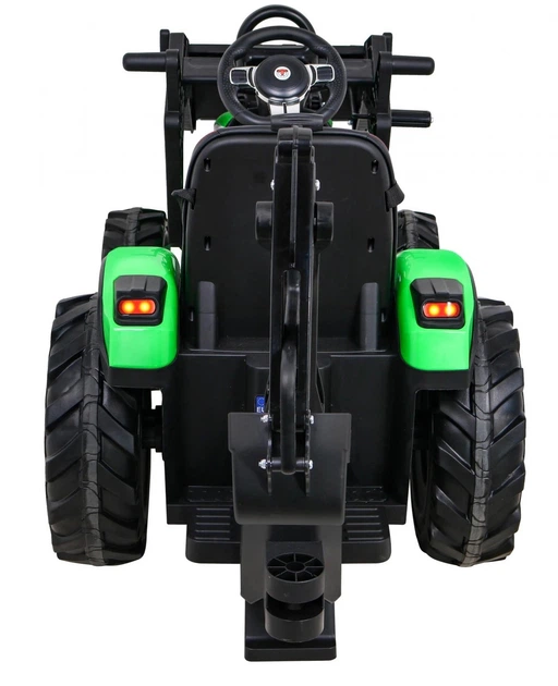 Traktor elektryczny dla dzieci 720-T z przyczepą 1-osobowy Zielony (5903864952339) - obraz 4