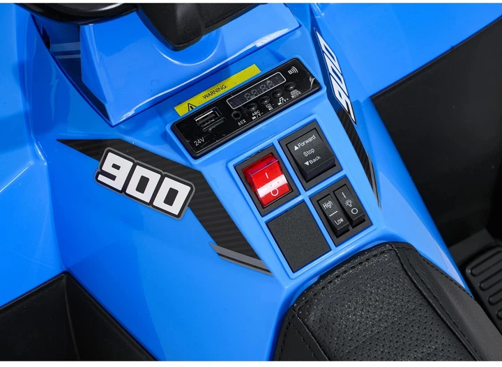 Samochód elektryczny dla dzieci Quad ATV Wolf 1-osobowy Niebieski (5903864960334) - obraz 6