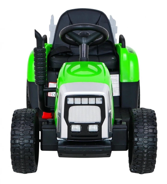 Traktor elektryczny dla dzieci Blow z przyczepą 1-osobowy Zielony (5903864908176) - obraz 2