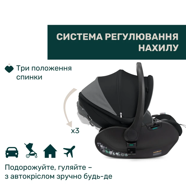 Автокресло Chicco First-Seat Recline i-Size, группа 0+, Черный - Фото 7 Автокресло Chicco First-Seat Recline i-Size, группа 0+, Черный - изображение 7