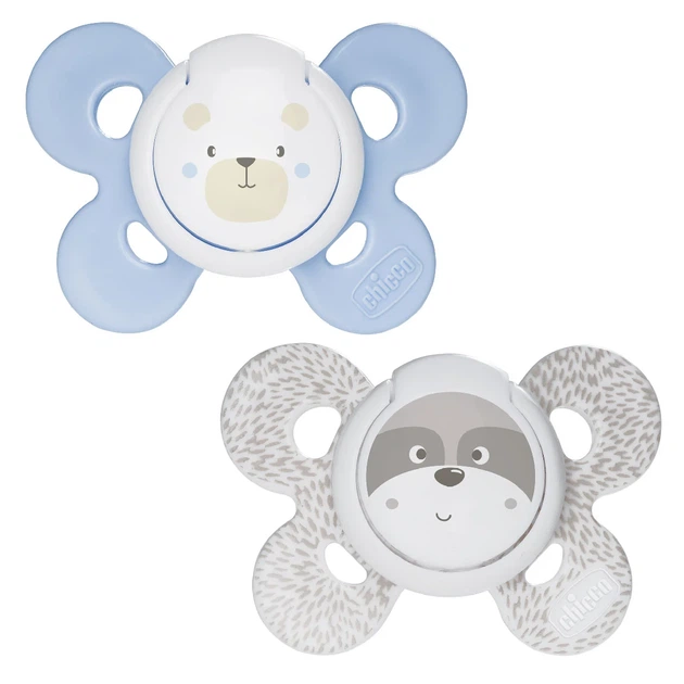 Пустышка Chicco Physio Comfort, силикон, 2-6 мес., 2 шт., Голубой - изображение 3