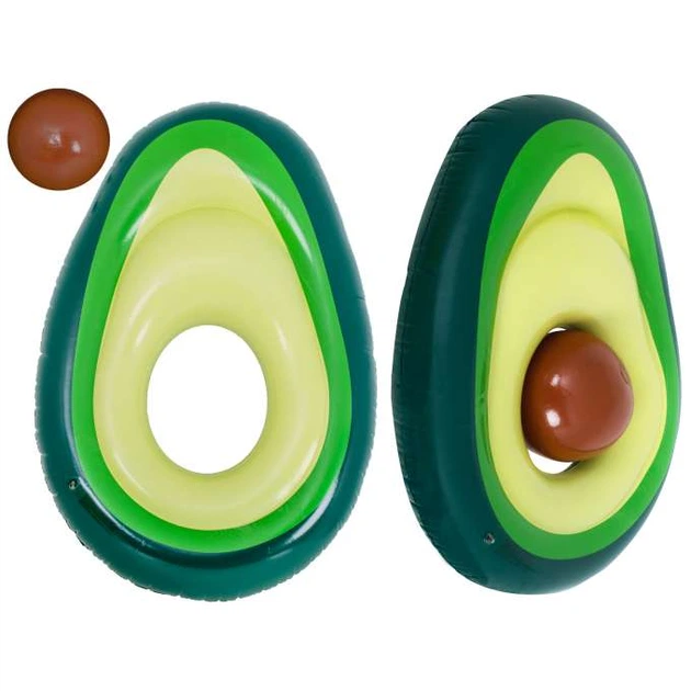 Materac dmuchany do pływania Kik Awokado z pestką piłką 150 x 115 cm KX6158 (5903039718531) - obraz 4