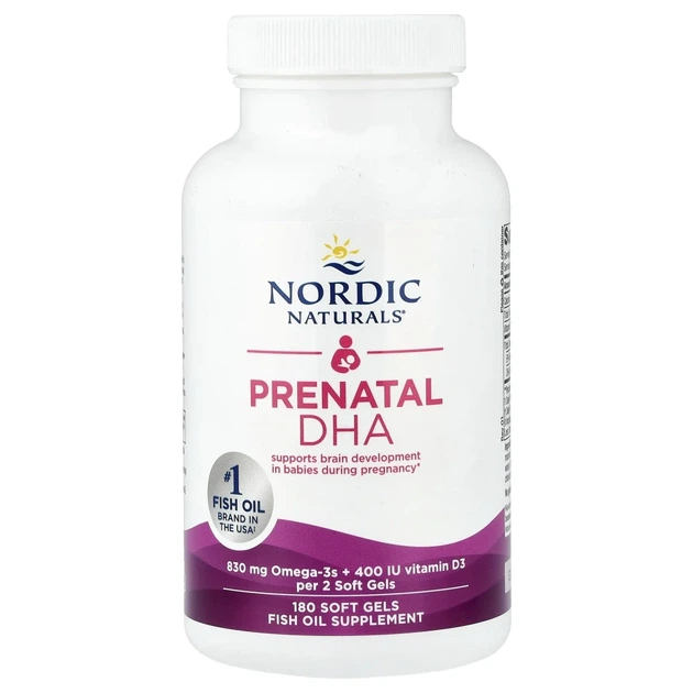 Риб'ячий жир для вагітних Nordic Naturals (Prenatal DHA) 180 капсул (NOR-01748) - изображение 3