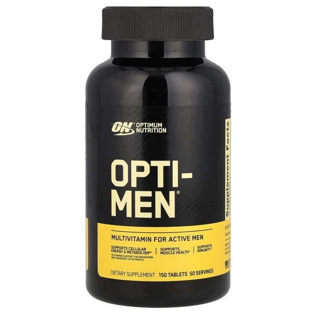 Optimum Nutrition, Opti-Men, мультивітаміни для активних чоловіків, 150 таблеток (OPN-05227) - Фото 1 Optimum Nutrition, Opti-Men, мультивітаміни для активних чоловіків, 150 таблеток (OPN-05227) - изображение 1