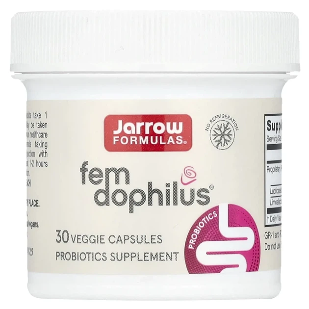 Пробіотик для жінок Jarrow Formulas (Vegan Fem Dophilus®) 1 млрд КУО 30 рослинних капсул (JRW-03041) - изображение 3