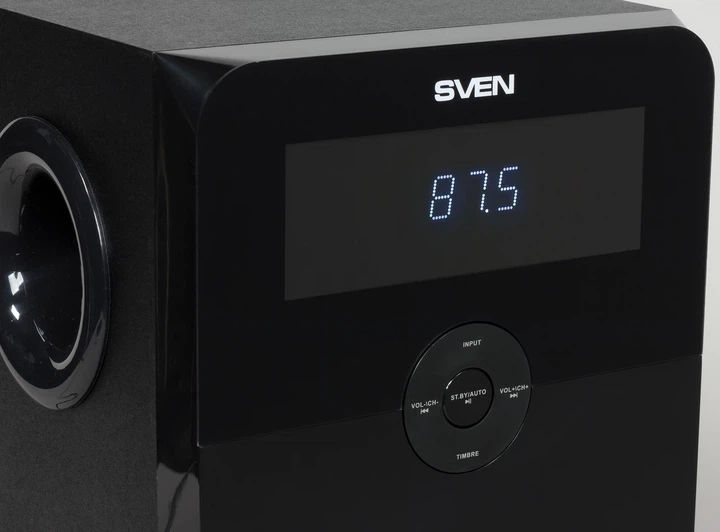 Мультимедійна акустична система SVEN MS-2050, колонки 2.1 з Bluetooth, USB, SD та FM-радіо - зображення 8