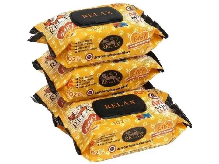 Вологі серветки RELAX 102шт BLACK (Чорні) Бейбі Антибак з клапаном - Фото 1 Вологі серветки RELAX 102шт BLACK (Чорні) Бейбі Антибак з клапаном - зображення 1