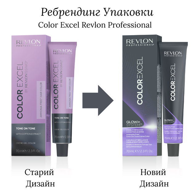 Безаміачна фарба Тон в Тон 6.01 Темний натурально-попелястий блонд Revlon Professional Color Excel 70 мл - зображення 2