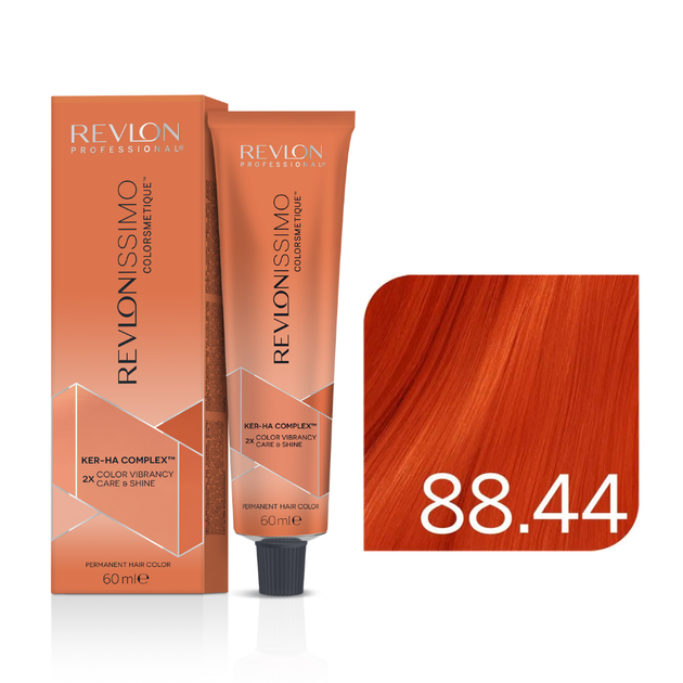Краска для волос 88.44 Ультра светлый блонд интенсивно-медный Revlon Professional Revlonissimo Colorsmetique 60 мл - изображение 2