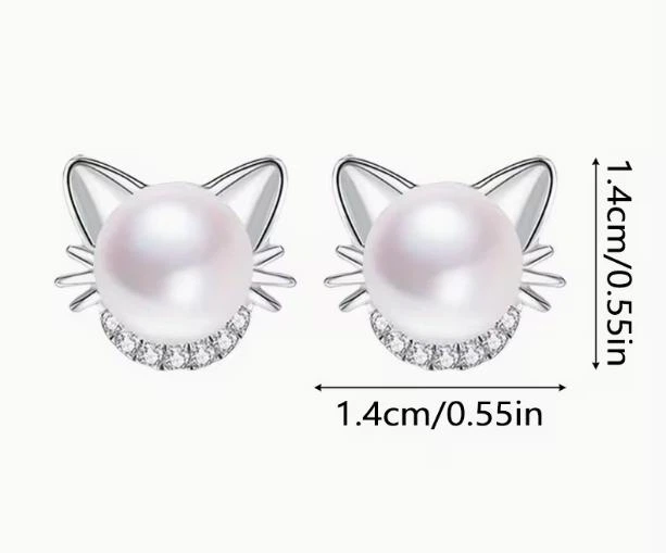 Сережки біжутерія Цвяшки Кіцюні 1.4 см Fashion Jewelry Сріблясті - зображення 10