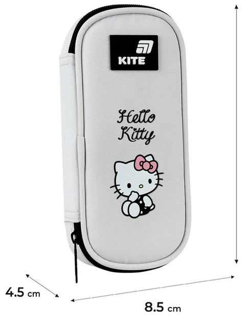 Пенал шкільний Kite Hello Kitty 21x8.5x4.5 см Сірий (HK26-662-3) - зображення 2