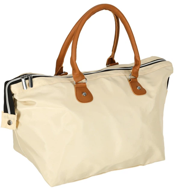 Torba do wózka Ikonka KX3365_1 podróżna wielofunkcyjna dla mamy zestaw Beżowa (5903039757691) - obraz 2