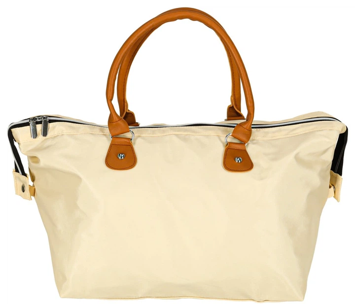 Torba do wózka Ikonka KX3365_1 podróżna wielofunkcyjna dla mamy zestaw Beżowa (5903039757691) - obraz 3