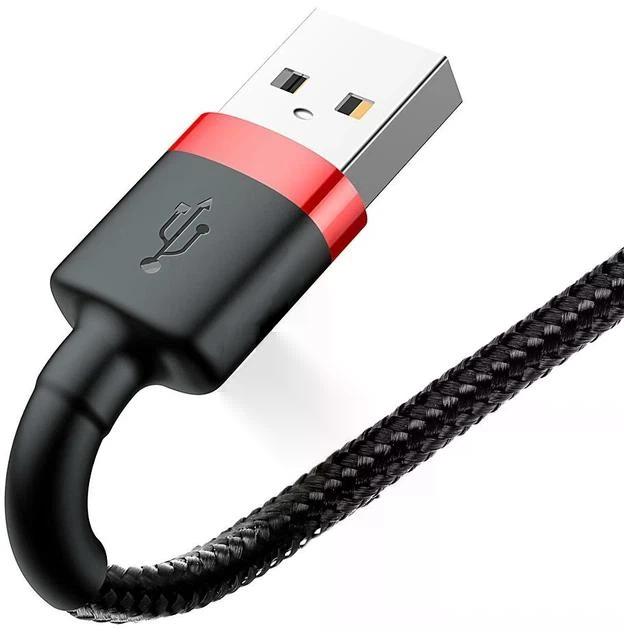 Кабель Baseus Cafule Cable Lightning – USB 2.0 м 1.5 A Black (CALKLF-C19) - изображение 3