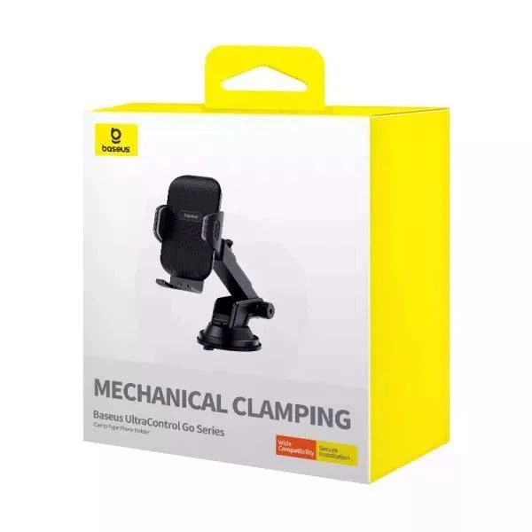 Автомобільний тримач Holder Baseus UltraControl Go Series Clamp-Type Phone Suction - Фото 3 Автомобільний тримач Holder Baseus UltraControl Go Series Clamp-Type Phone Suction - изображение 3