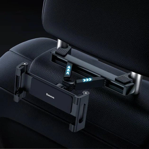 Автодержатель на подголовник Baseus JoyRide Pro Backseat Car Mount для телефона или планшета. (4.7-12.9") Black - изображение 9