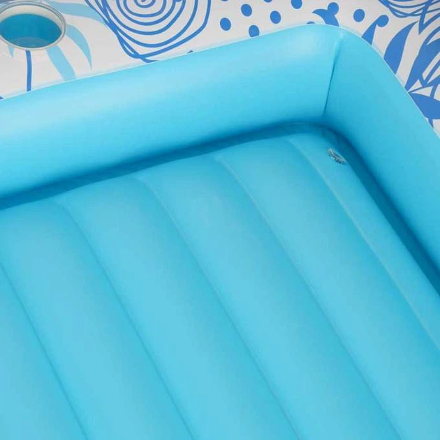 Materac dmuchany do pływania Kik z poduszką 175  cm Niebieski KX2856_1 (5903039770416) - obraz 7