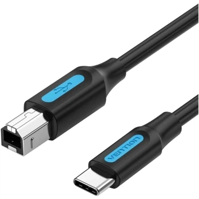 Кабель для принтера USB-C 2.0 to BM 1.5m 2A black VENTION (CQUBG) - Фото 1 Кабель для принтера USB-C 2.0 to BM 1.5m 2A black VENTION (CQUBG) - зображення 1