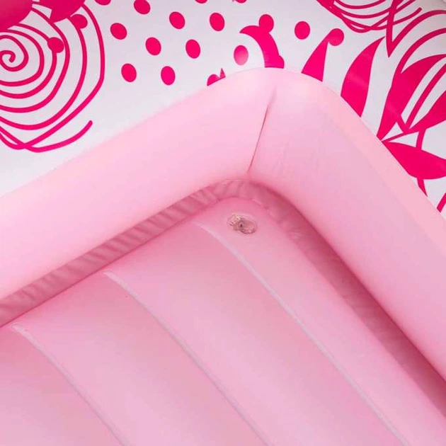 Materac dmuchany do pływania Kik z poduszką 175  cm Różowy KX2856 (5903039770409) - obraz 9