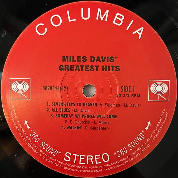 Виниловая пластинка DAVIS, MILES - GREATEST HITS (1969) LP - изображение 2