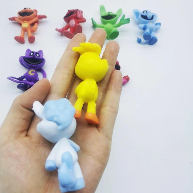 Набор фигурок Smiling Critters (8 шт), Поппи Плейтайм, топперы для торта, игрушки, Poppy Playtime - изображение 10