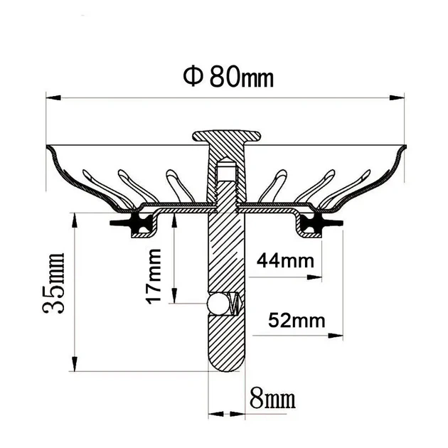 Сітка-клапан для мийки IwConcept PSS5 D80 304 Steel - зображення 7
