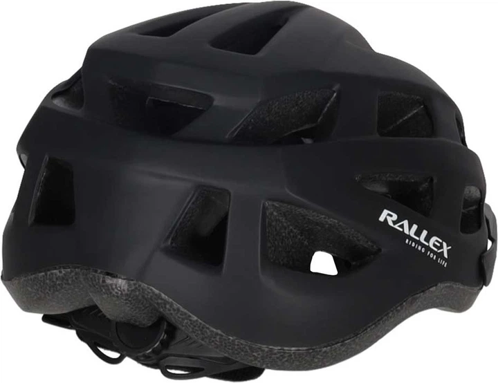 Kask rowerowy RALLEX L 58-62 cm Czarny (5903039770607) - obraz 4