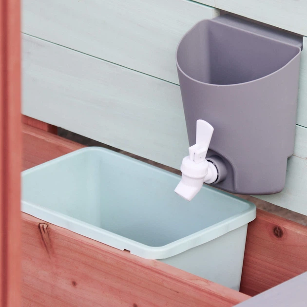 Дерев’яна пісочниця KIK LULILO Sablo поворотний навіс 360° 120 см (5903039770744) - зображення 6