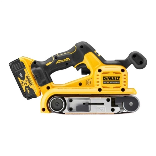 Шліфувальна машина DeWALT XR Li-Ion 18 В 2x5Ah, 198-320 м/хв, стрічка 75х533 мм (DCW220P2) DeWALT DCW220P2 992582 - Фото 2 Шліфувальна машина DeWALT XR Li-Ion 18 В 2x5Ah, 198-320 м/хв, стрічка 75х533 мм (DCW220P2) DeWALT DCW220P2 992582 - зображення 2