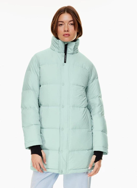 Пуховик зимовий Aritzia The Super Puff Mid М М'ятний - Фото 2 Пуховик зимовий Aritzia The Super Puff Mid М М'ятний - зображення 2