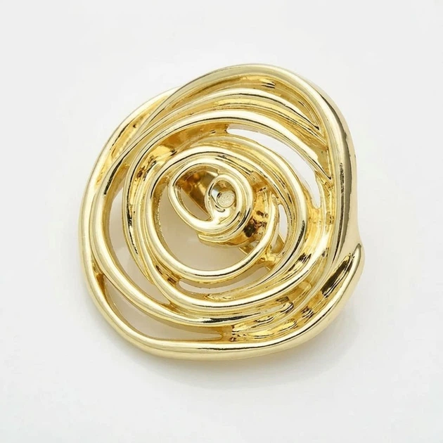 Брошь BROCHE бижутерия Модерн Розалия золотистая BRBF115357 - изображение 3