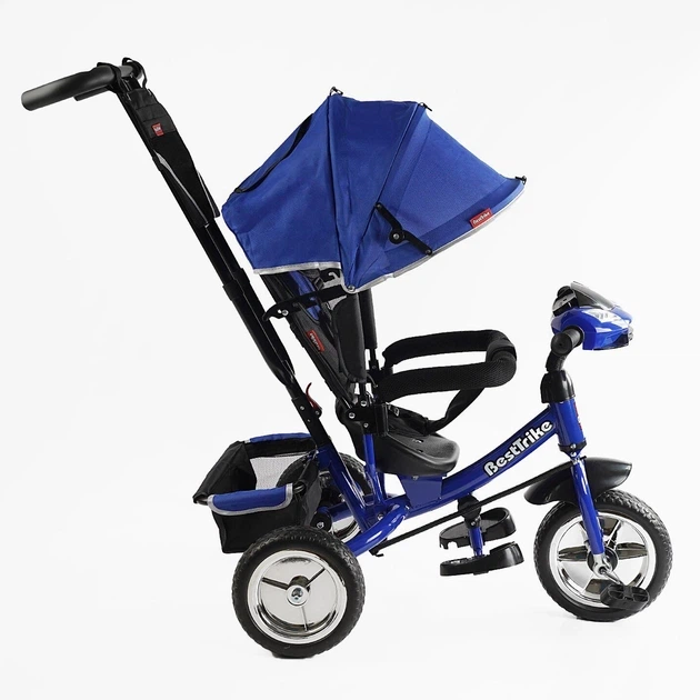 Велосипед 3-х колесный 68-640 Best Trike (1) колесо пена, d=25см переднее, d=20см задние, фара музыкальная, usb, Bluetooth, в коробке - изображение 2