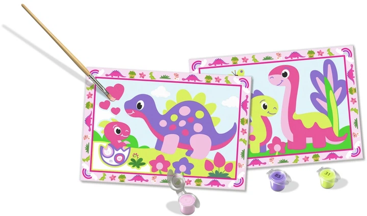 Картина за номерами Ravensburger CreArt Кольорові динозаври 12023238 (4005555232384) - зображення 3