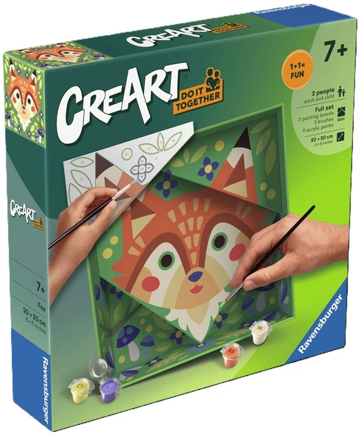 Картина за номерами Ravensburger CreArt Do it together Лисиця 12023152 (4005555231523) - зображення 2