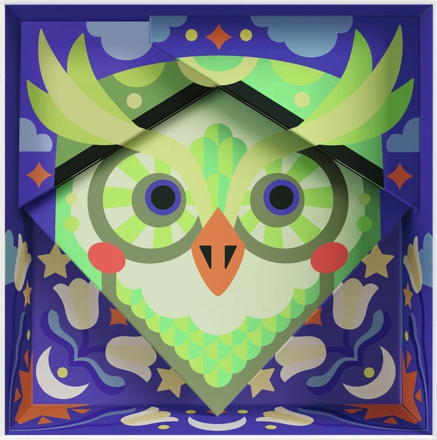 Картина за номерами Ravensburger CreArt Do it together Сова 12023153 (4005555231530) - зображення 3