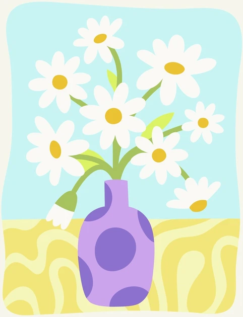 Картина за номерами Ravensburger CreArt Ромашки 12023138 (4005555231387) - зображення 2