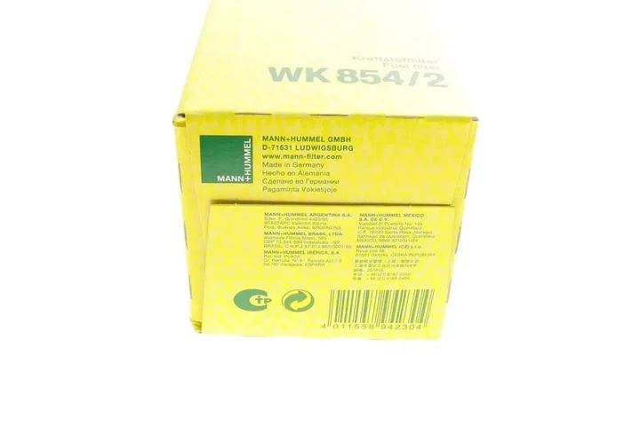 Фільтр паливний Iveco Daily 2.3-3.0D 99-07/Massif 3.0D 08-11 MANN-FILTER WK 854/2 - изображение 7