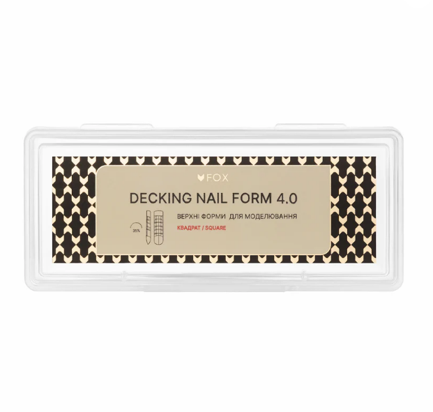 Формы для моделирования ногтей FOX Decking Nail form 2.0 Квадрат 24 шт - Фото 1 Формы для моделирования ногтей FOX Decking Nail form 2.0 Квадрат 24 шт - изображение 1