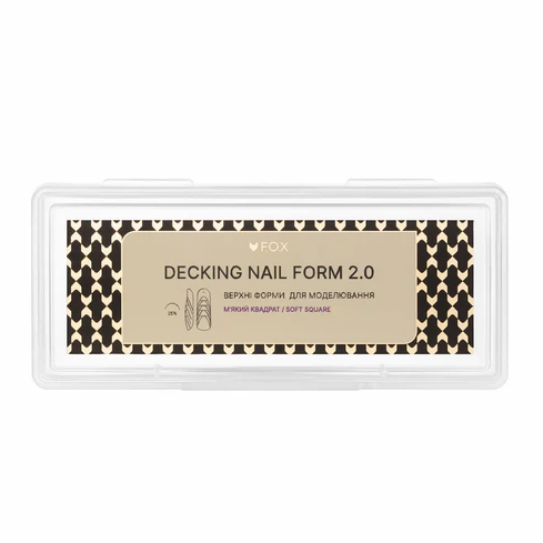 Формы для моделирования ногтей FOX Nail form 2.0 Мягкий квадрат 24 шт - Фото 1 Формы для моделирования ногтей FOX Nail form 2.0 Мягкий квадрат 24 шт - изображение 1
